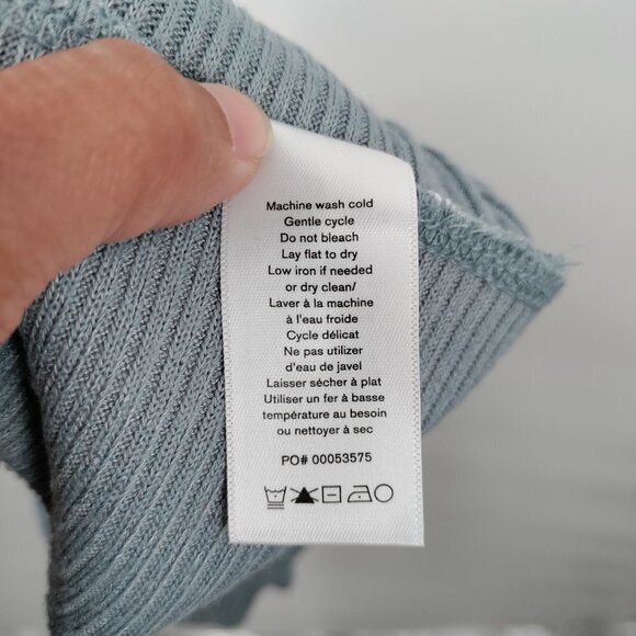 New Rag & Bone Knit Rib High Waist Biker Tights Short Small Women Gray - Picture 6 of 10